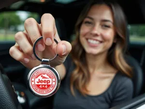 Jeep Portachiavi Logo Lega Premium Personalizzata